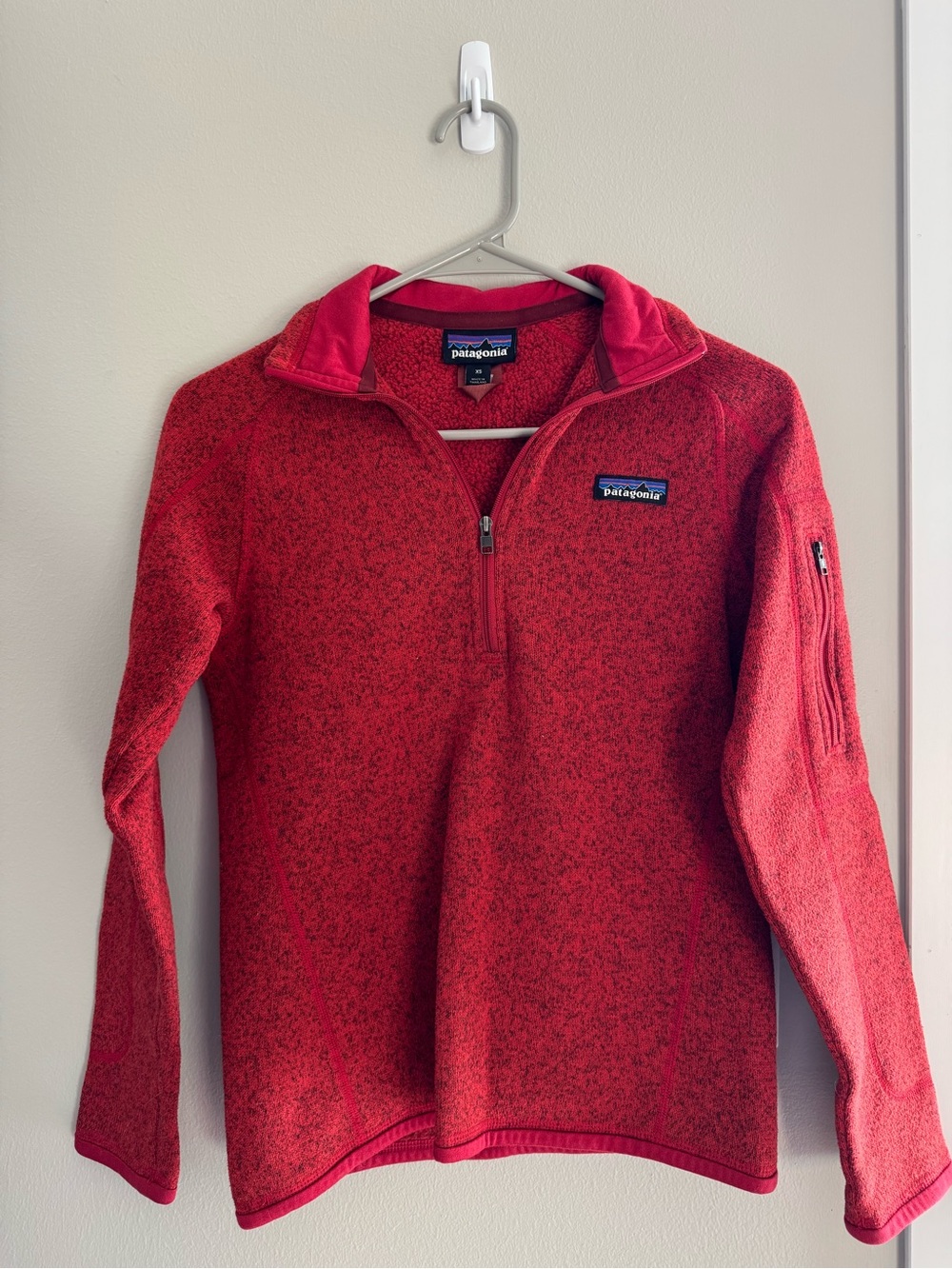 Patagonia Women’s Better Sweater 1/4 Zip Fleece Jacket Red